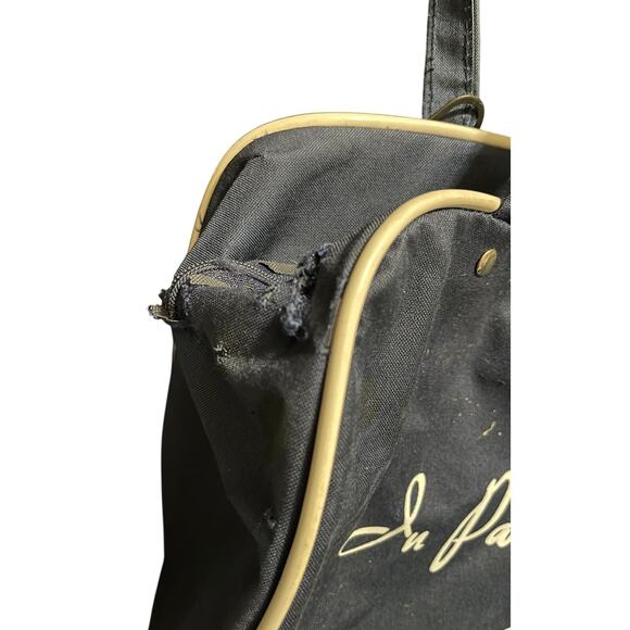 Vintage Paris Michel Swiss Navy Canvas Zip Airline Style Tote Bag - Picture 5 of 9